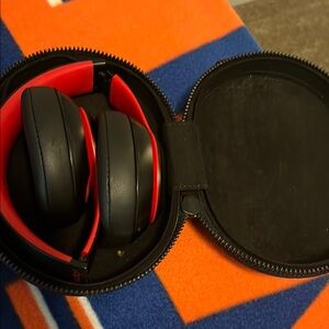 Black and Red Wireless Headphones